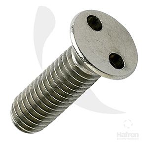 MACHINE SCREW A2 STAINLESS STEEL COUNTERSUNK 2-HOLE M4 X 20MM