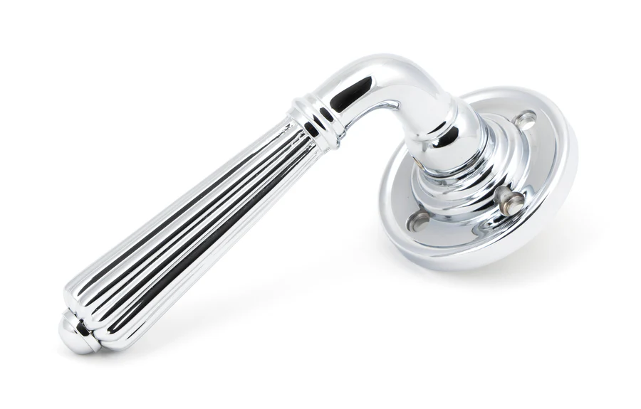 FTA 50083 POLISHED CHROME HINTON LEVER ON ROSE SET - UNSPRUNG