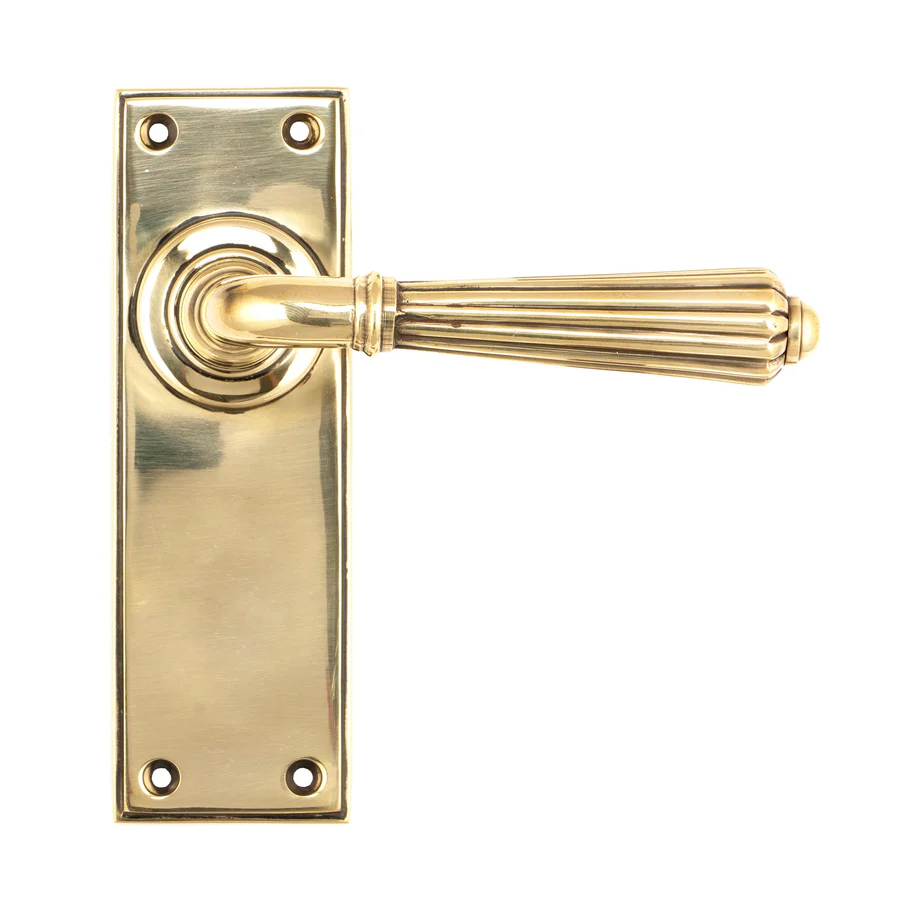 FTA 45311 AGED BRASS HINTON LEVER LATCH SET