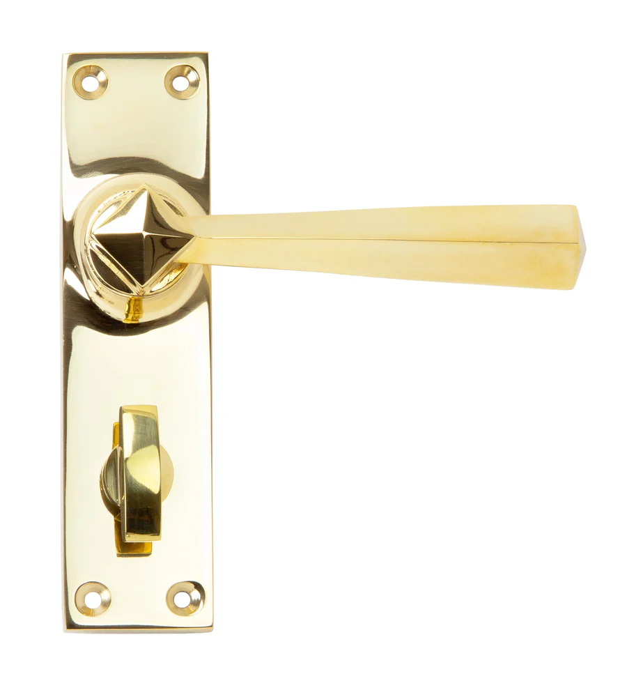 FTA 91971 POLISHED BRASS STRAIGHT LEVER BATHROOM SET