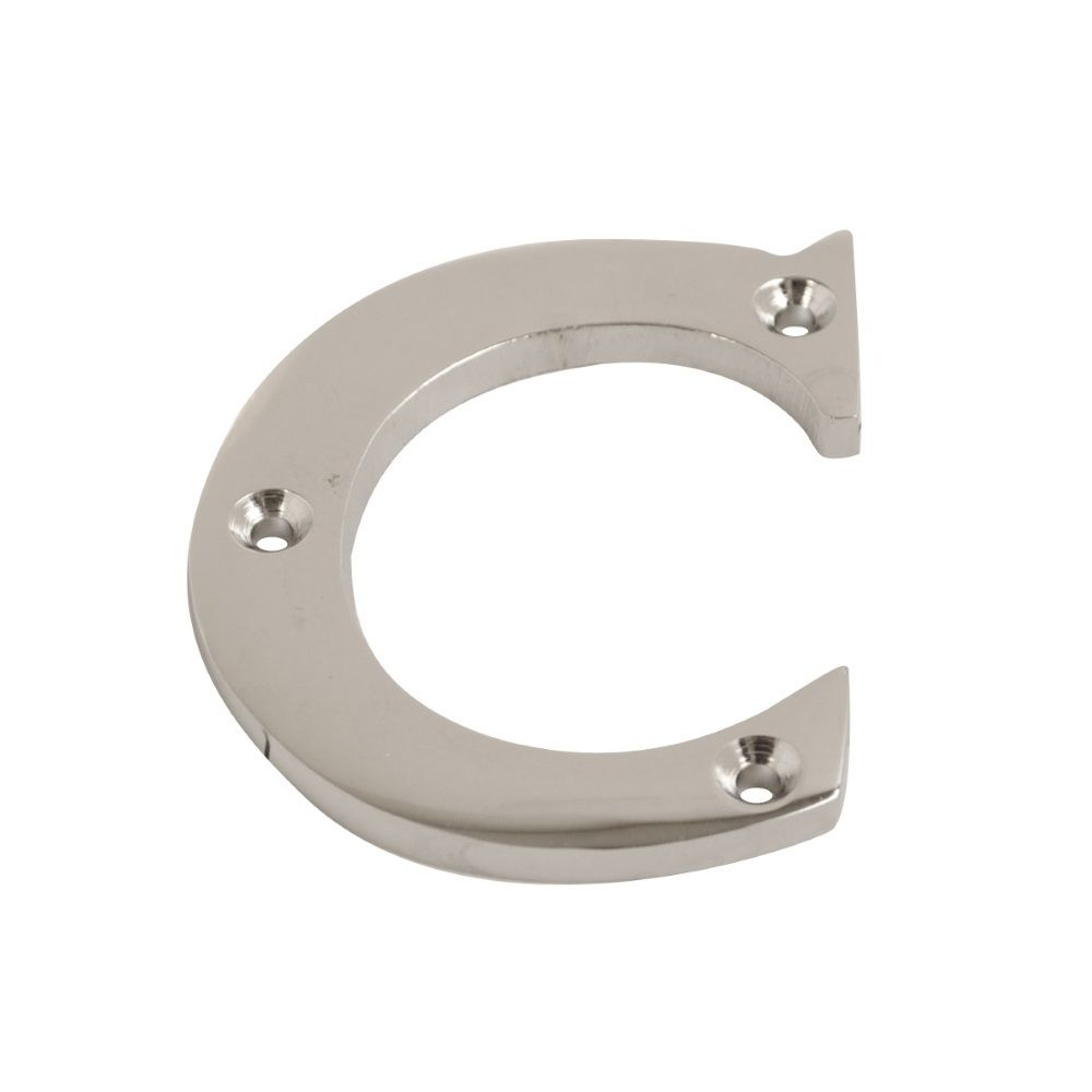 FACE-FIX LETTER 'C' 64MM (2.5") POLISHED CHROME