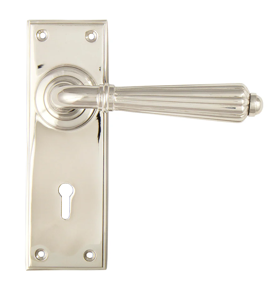 FTA 45322 POLISHED NICKEL HINTON LEVER LOCK SET
