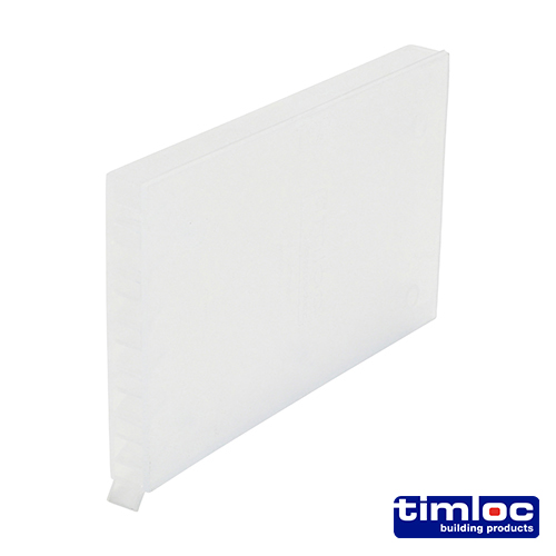 TIMLOC CAVITY WALL WEEP VENT 65 X 10 X 100MM CLEAR (BOX OF 50)