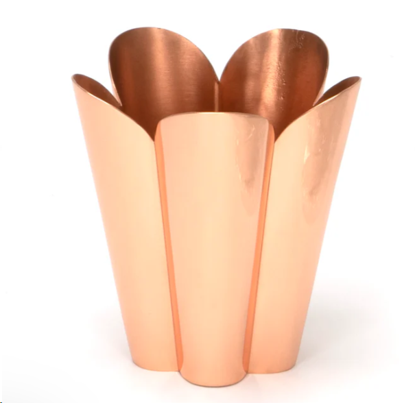 FTA 47120 SMOOTH COPPER FLORA POT - SMALL