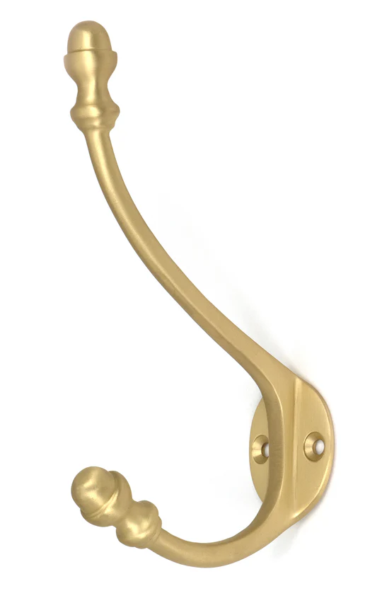 FTA 51302 SATIN BRASS HAT & COAT HOOK