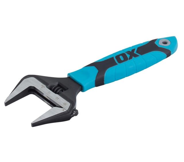 OX PRO ADJUSTABLE WRENCH/SPANNER EXTRA WIDE JAW 6" 