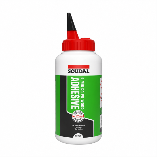 TRADE 5 MIN PU WOOD ADHESIVE (750G LIQUID BOTTLE)