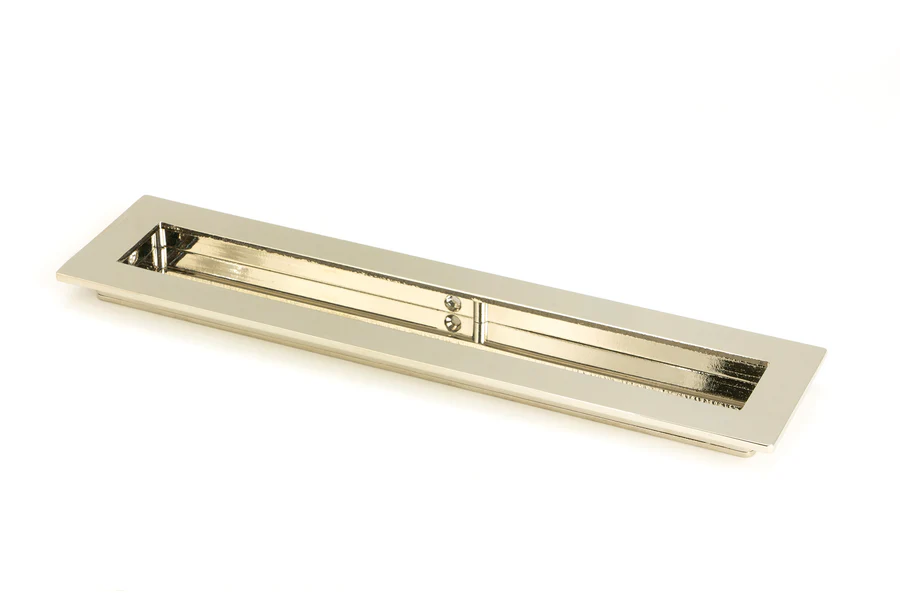 FTA 50155 POLISHED NICKEL 250MM PLAIN RECTANGULAR PULL