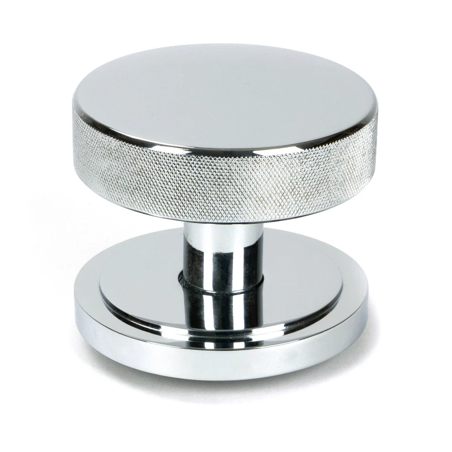 FTA 46739 POLISHED CHROME BROMPTON CENTRE DOOR KNOB (ART DECO)
