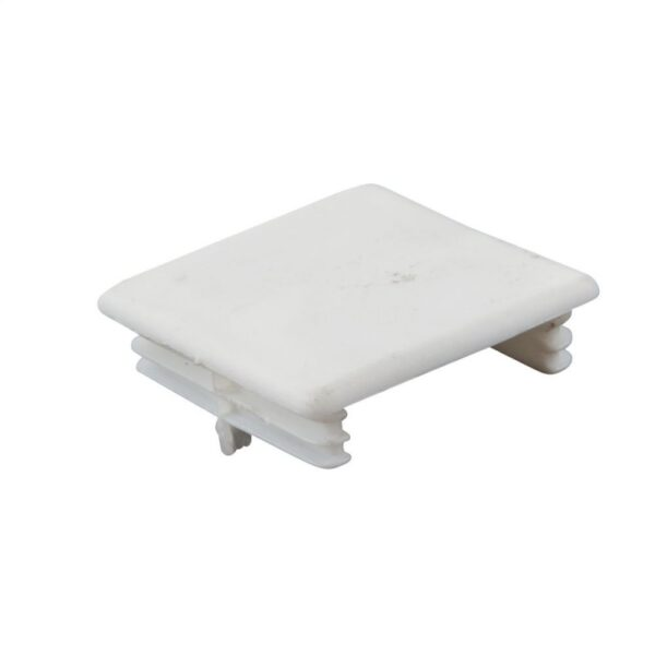 CHANNEL END CAP - WHITE PVC 41MM