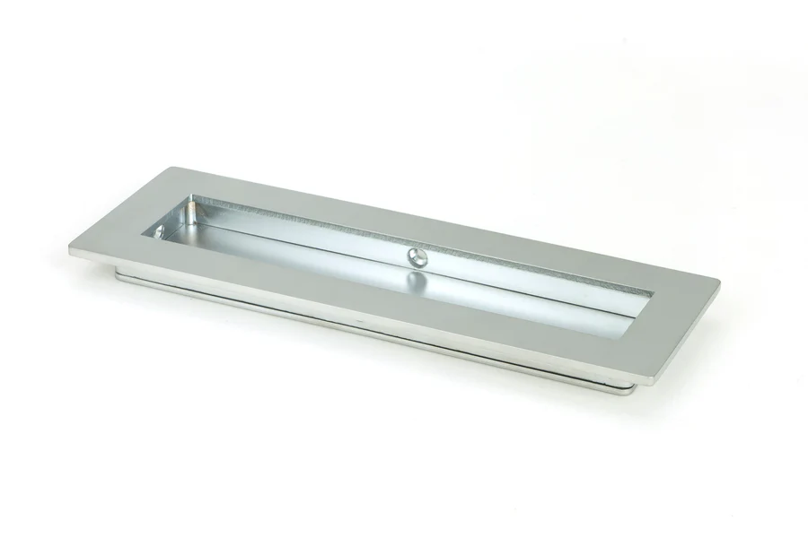 FTA 50638 SATIN CHROME 175MM PLAIN RECTANGULAR PULL