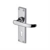 VICTORIAN STRAIGHT LEVER LOCK ON PLATE POLISHED CHROME