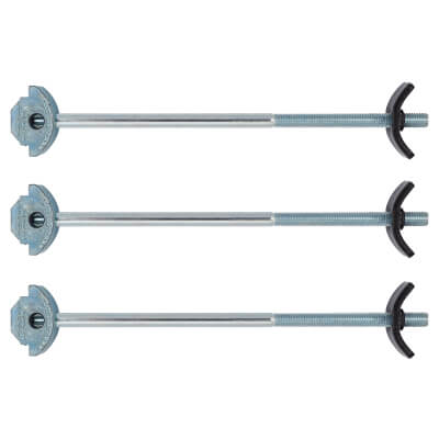 ZIPBOLT WORKTOP CONNECTORS 164MM 3 PACK (WITH FREE DRIVER BIT)