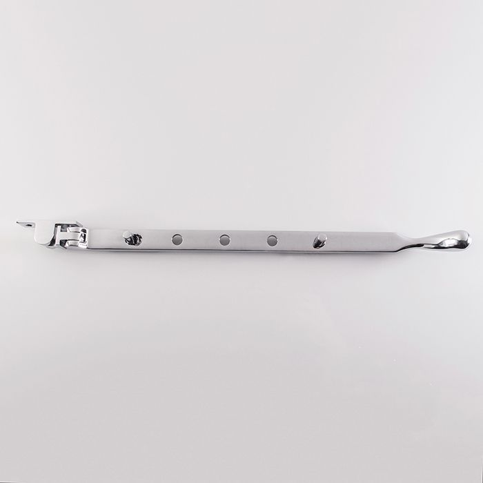 BULB END CASEMENT STAY 305MM (12") POLISHED CHROME