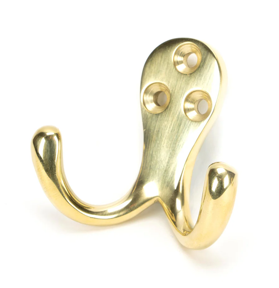FTA 46301 POLISHED BRASS CELTIC DOUBLE ROBE HOOK