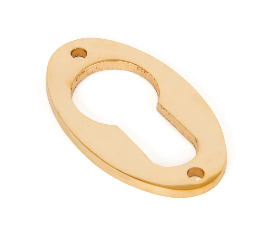 FTA 91928 POLISHED BRONZE OVAL EURO ESCUTCHEON