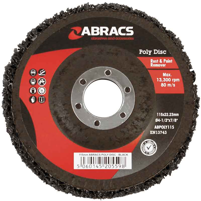 POLY DISC BLACK - 115 X 22MM 