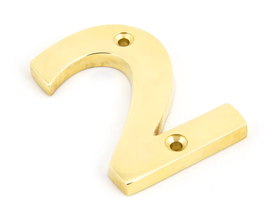 FTA 83712 POLISHED BRASS NUMERAL 2