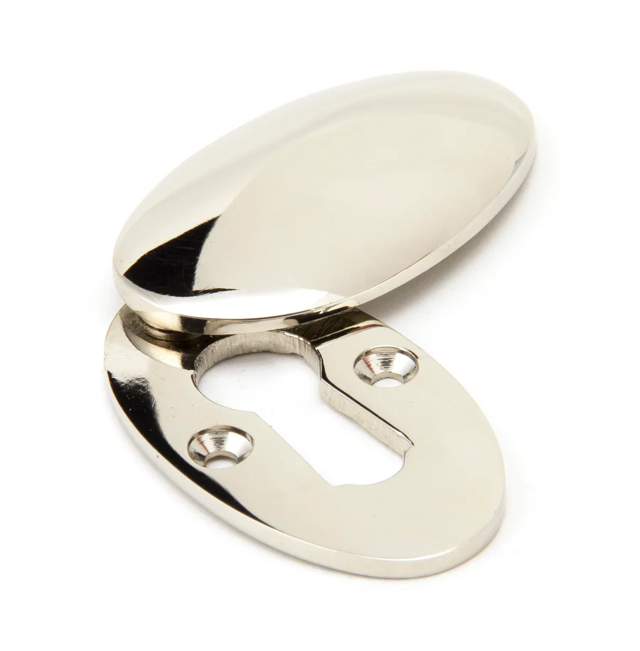 FTA 91989 POLISHED NICKEL OVAL ESCUTCHEON & COVER