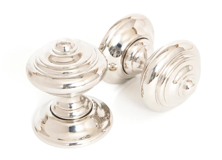 FTA 83863 POLISHED NICKEL ELMORE CONCEALED MORTICE KNOB SET