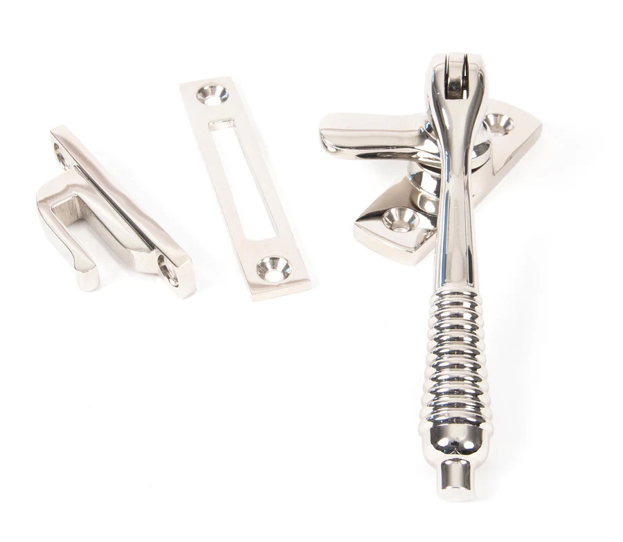 FTA 83918 POLISHED NICKEL LOCKING REEDED FASTENER