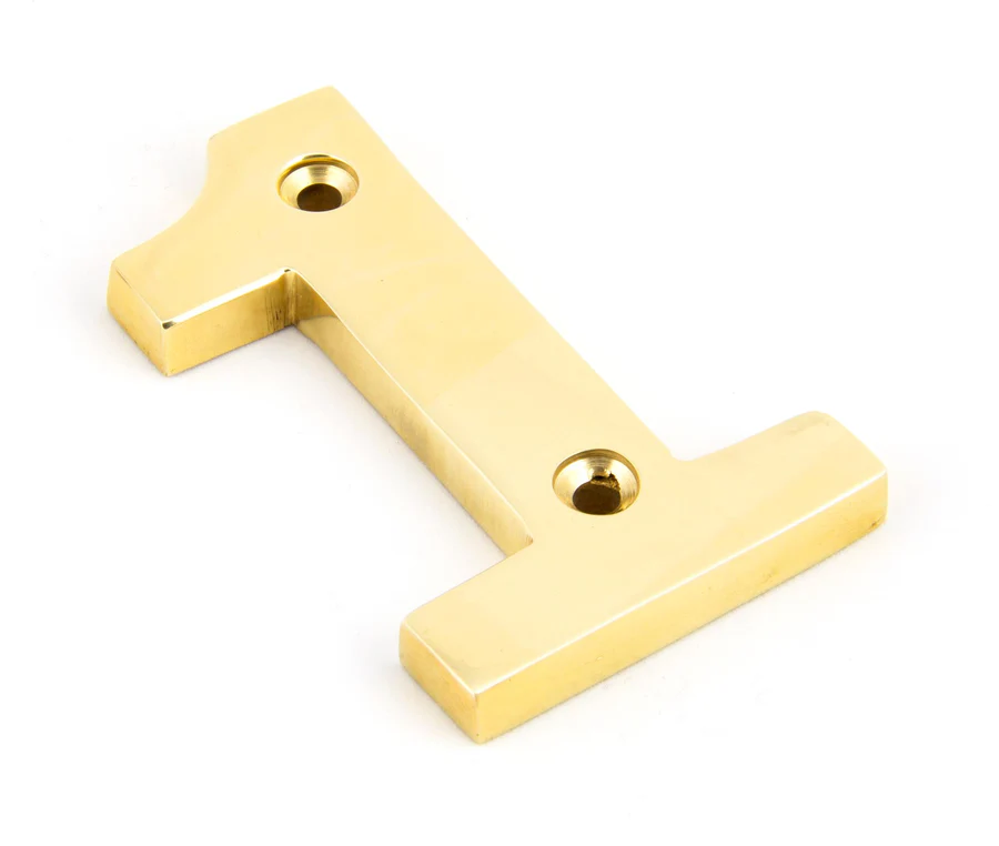FTA 83711 POLISHED BRASS NUMERAL 1