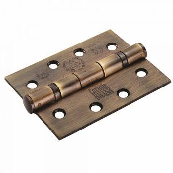 BALL BEARING BUTT HINGE 102 X 76 X 3MM FLORENTINE BRONZE (PAIR)