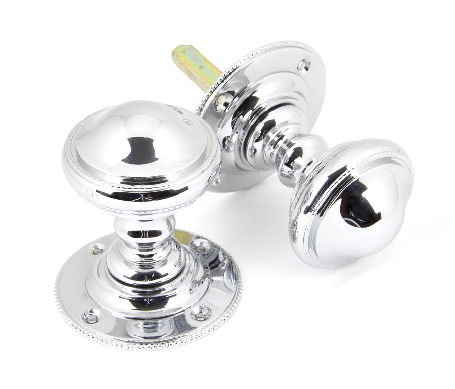 FTA 90294 POLISHED CHROME BROCKWORTH MORTICE KNOB SET