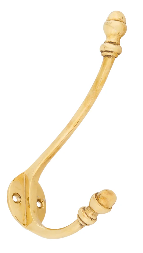 FTA 83525 POLISHED BRASS 6 1/2 HAT & COAT HOOK
