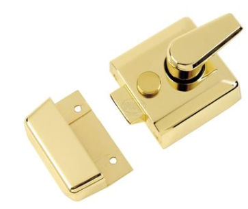 NARROW NIGHTLATCH 40MM POLISHED BRASS