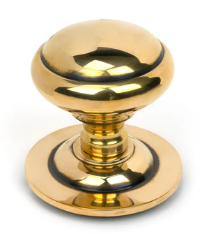 FTA 91977 POLISHED BRASS ROUND CENTRE DOOR KNOB