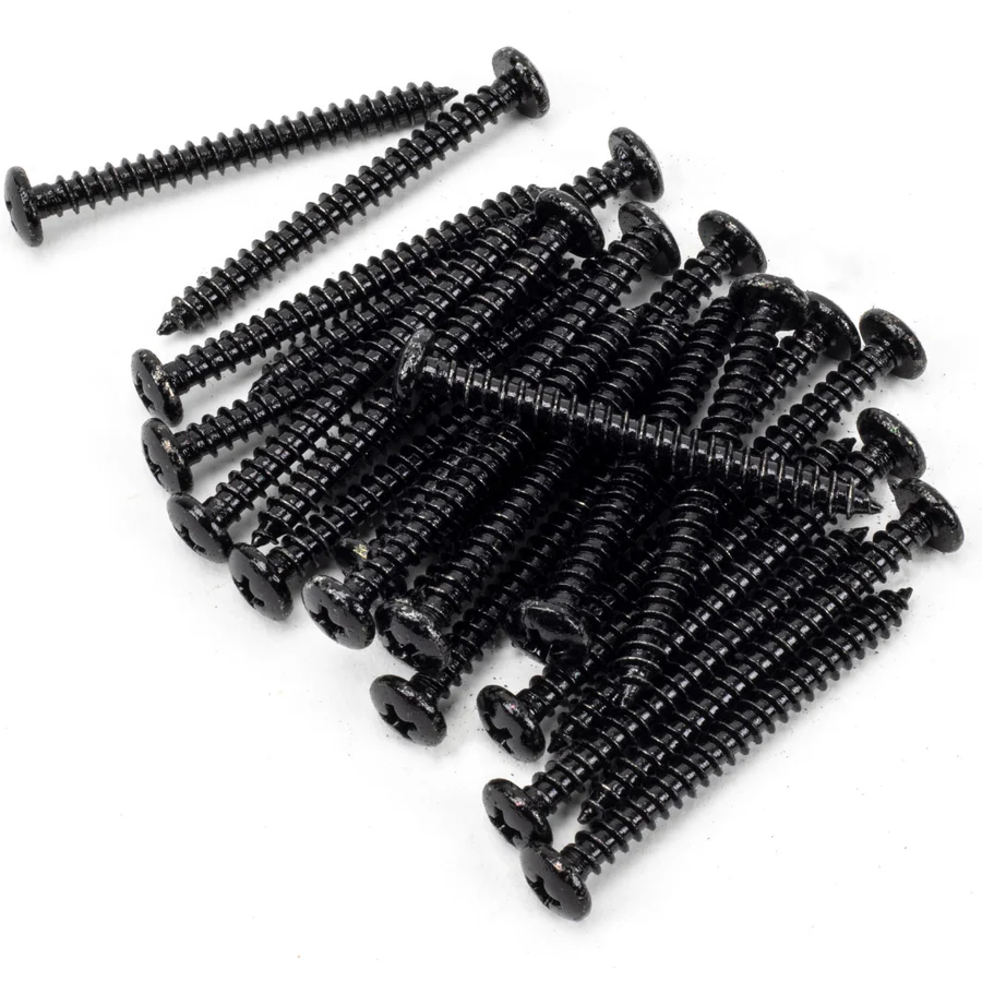 FTA 91177 BLACK 10X2 ROUND HEAD SCREWS (25)