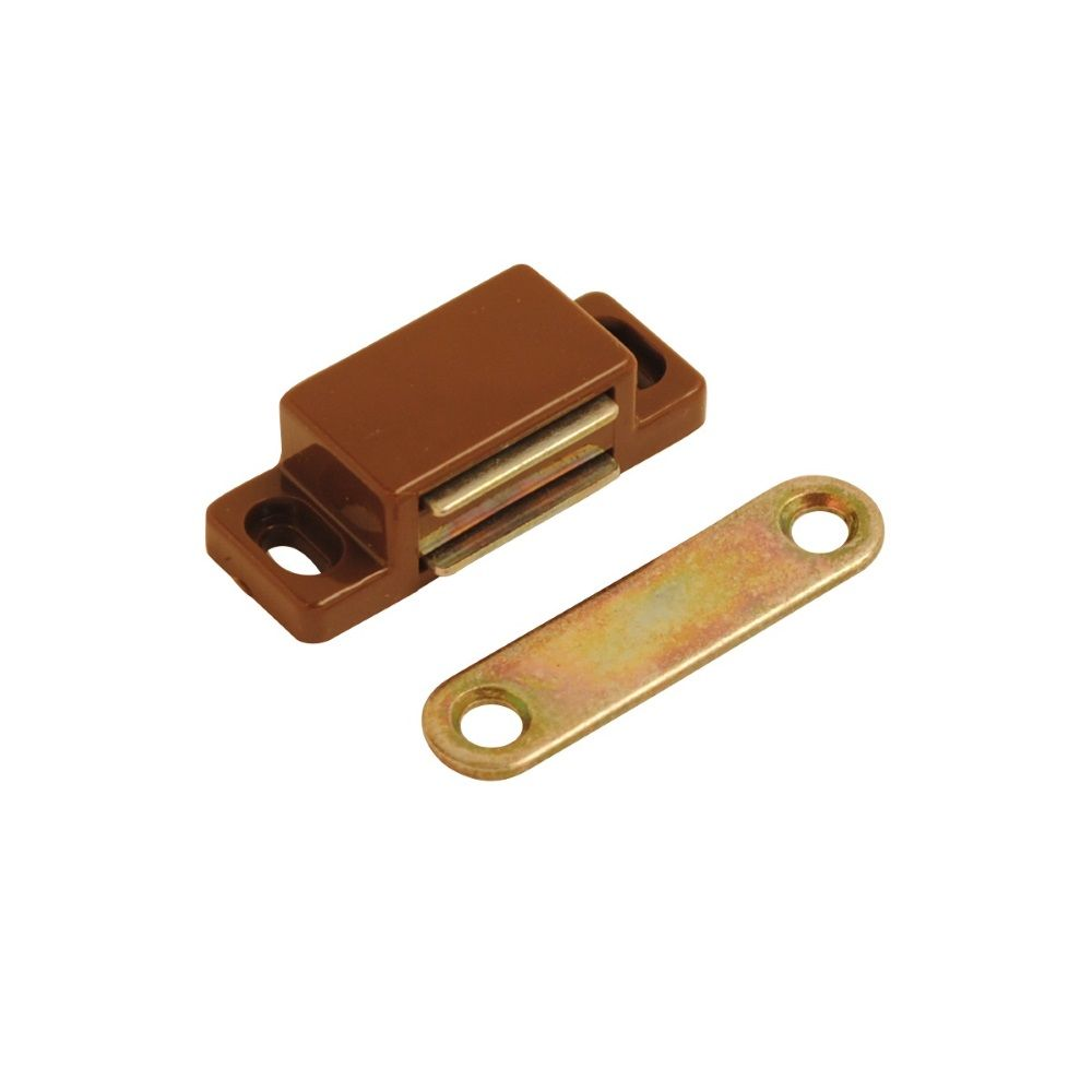 SMALL HEAVY DUTY MAGNETIC CATCH (45MM 6KG) BROWN