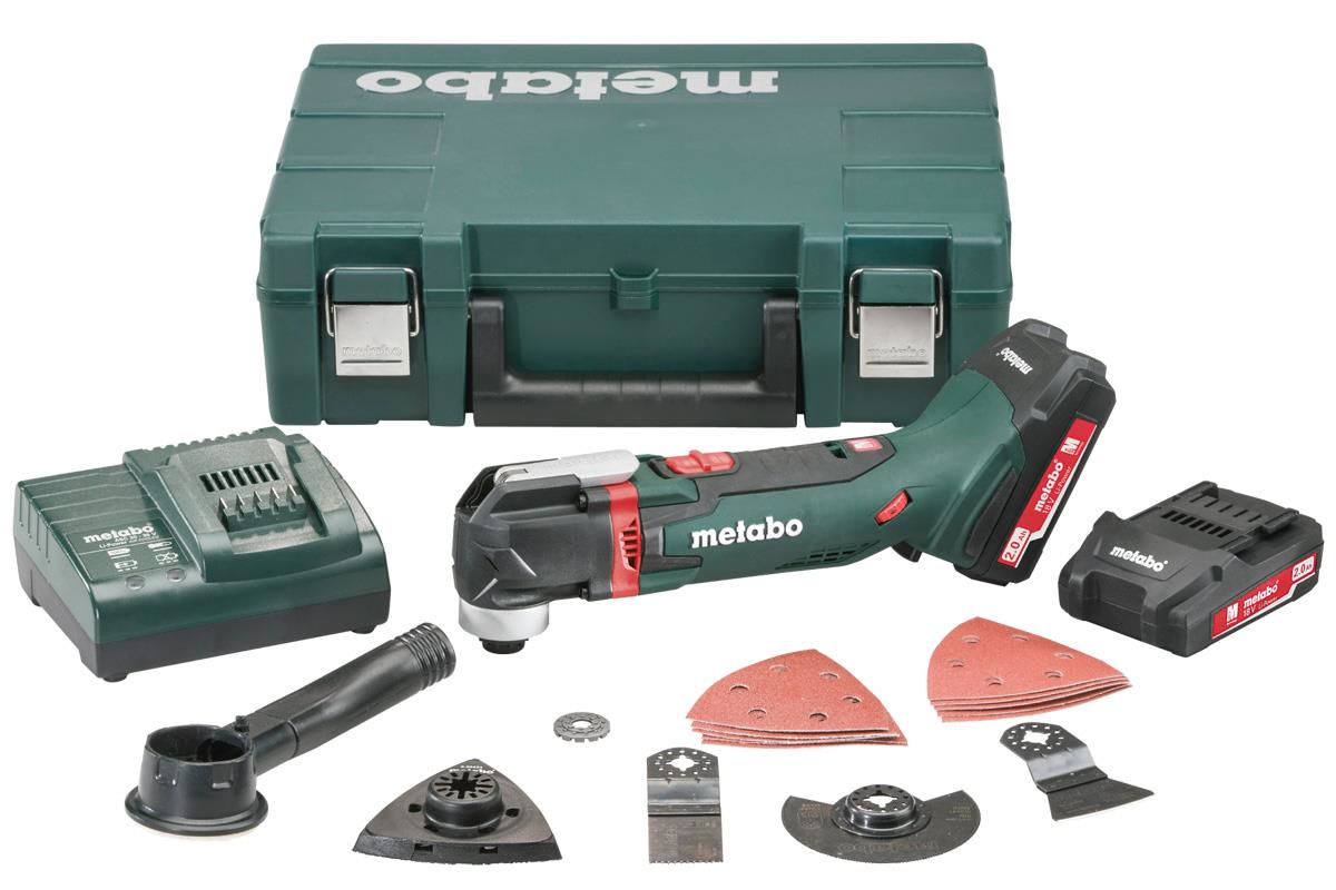 METABO CORDLESS MULTI-TOOL KIT C/W CASE 2 X 2.0AH LIHD, CHARGER & ACCESSORIES