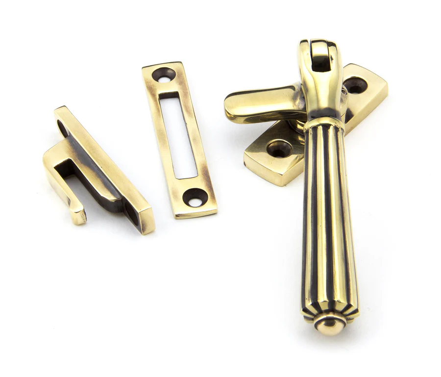 FTA 45339 AGED BRASS LOCKING HINTON FASTENER
