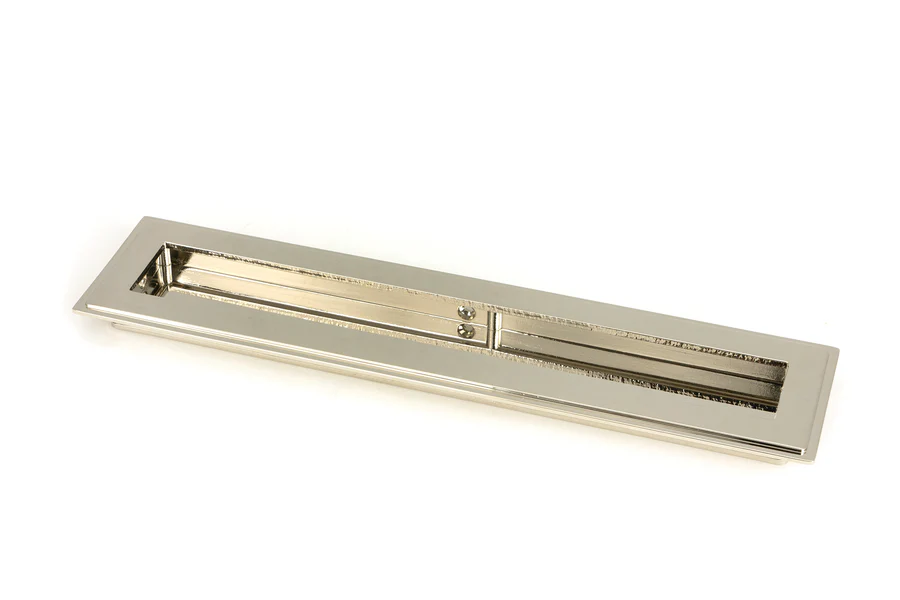 FTA 50153 POLISHED NICKEL 250MM ART DECO RECTANGULAR PULL