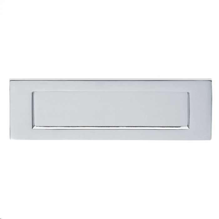 PLAIN VICTORIAN LETTER PLATE 257 X 80MM (10" X 3") POLISHED CHROME