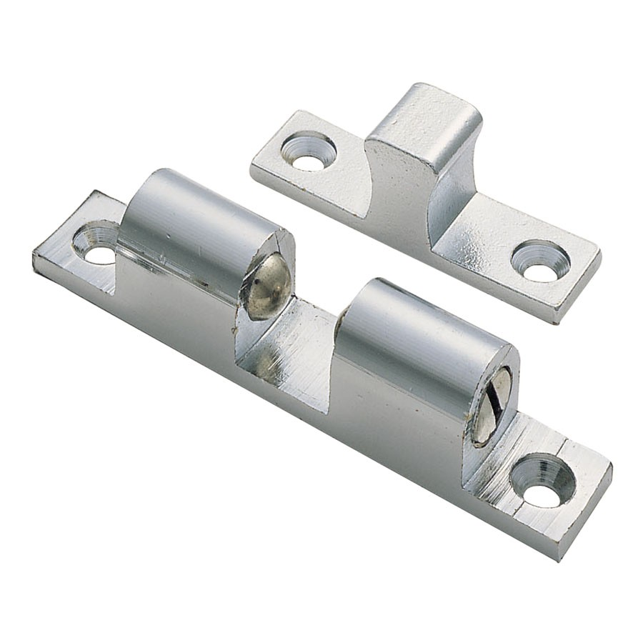 ADJUSTABLE DOUBLE BALL CATCH 70MM BRASS