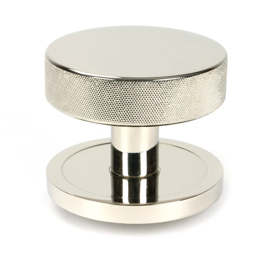 FTA 46742 POLISHED NICKEL BROMPTON CENTRE DOOR KNOB (PLAIN)