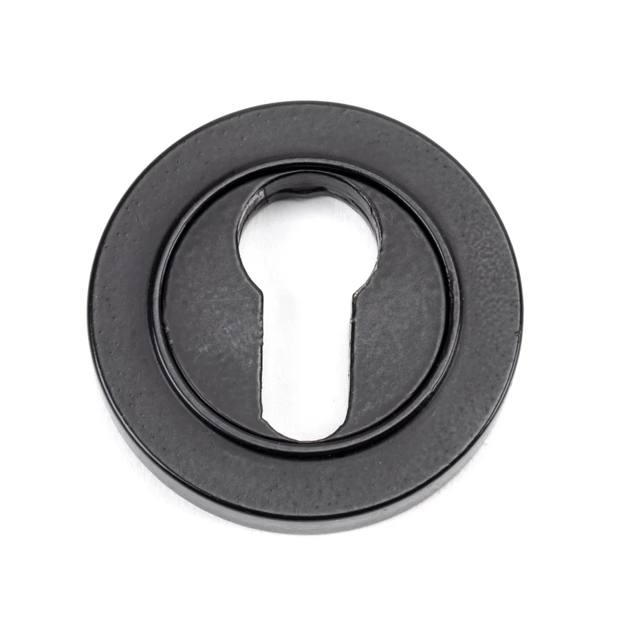 FTA 49540 MATT BLACK ROUND EURO ESCUTCHEON (PLAIN)