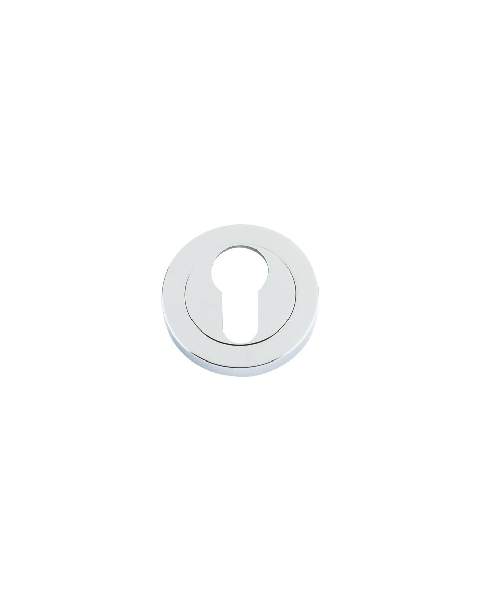 ESCUTCHEON EURO PROFILE 50MM DIA POLISHED CHROME