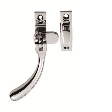 BULB END CASEMENT FASTENER (SUITABLE FOR WEATHER STRIPPED WINDOWS) POLISHED CHROME