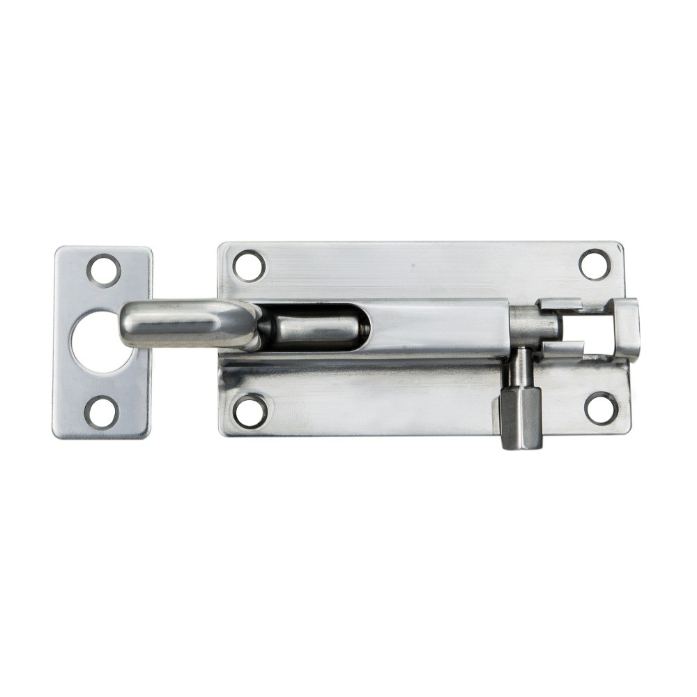 PREMIUM CRANKED BARREL BOLT 200MM X 38MM (8") SATIN STAINLESS STEEL
