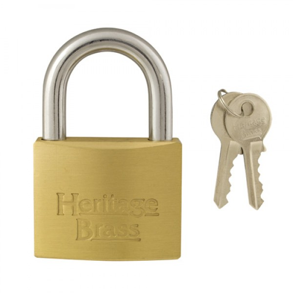 BRASS PADLOCK KEYED ALIKE 50MM (KEY 502)