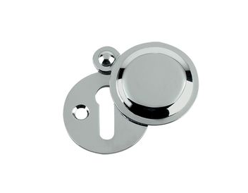 COVERED VICTORIAN ESCUTCHEON 32MM DIA POLISHED CHROME