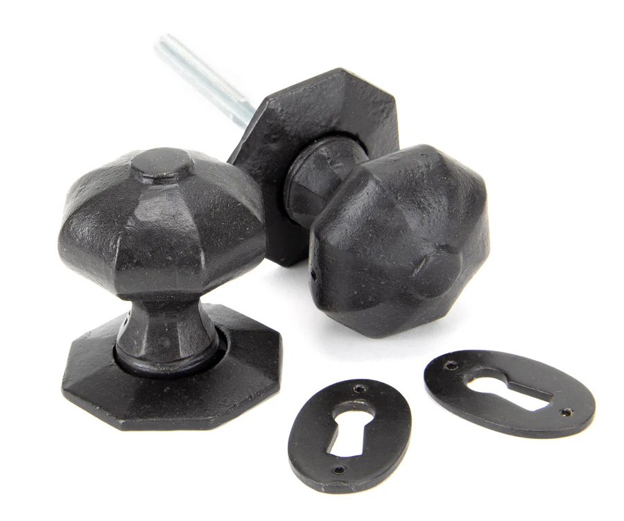FTA 92064 EXTERNAL BEESWAX OCTAGONAL MORTICE/RIM KNOB SET