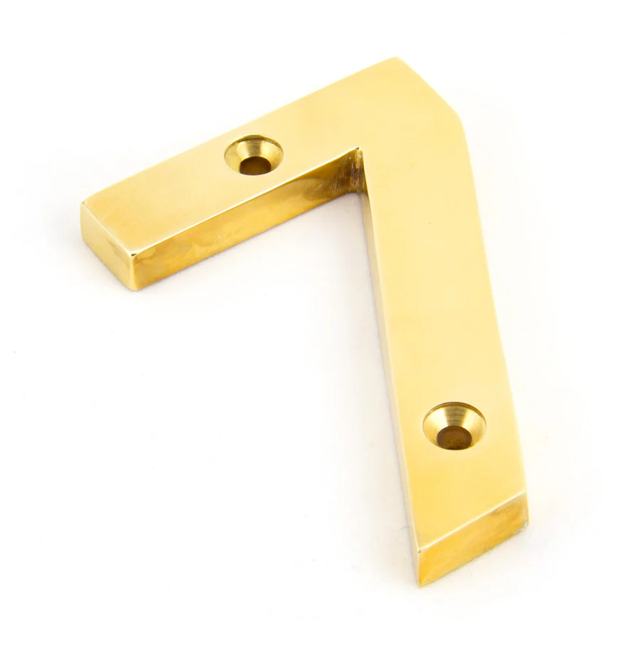 FTA 83717 POLISHED BRASS NUMERAL 7