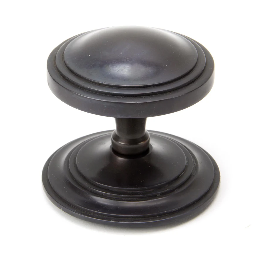 FTA 90072 AGED BRONZE ART DECO CENTRE DOOR KNOB