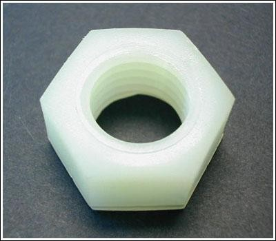 FULL NUT - NYLON HEX M 8 