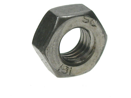 FULL NUT - S.C. HEX   1/4 UNC 